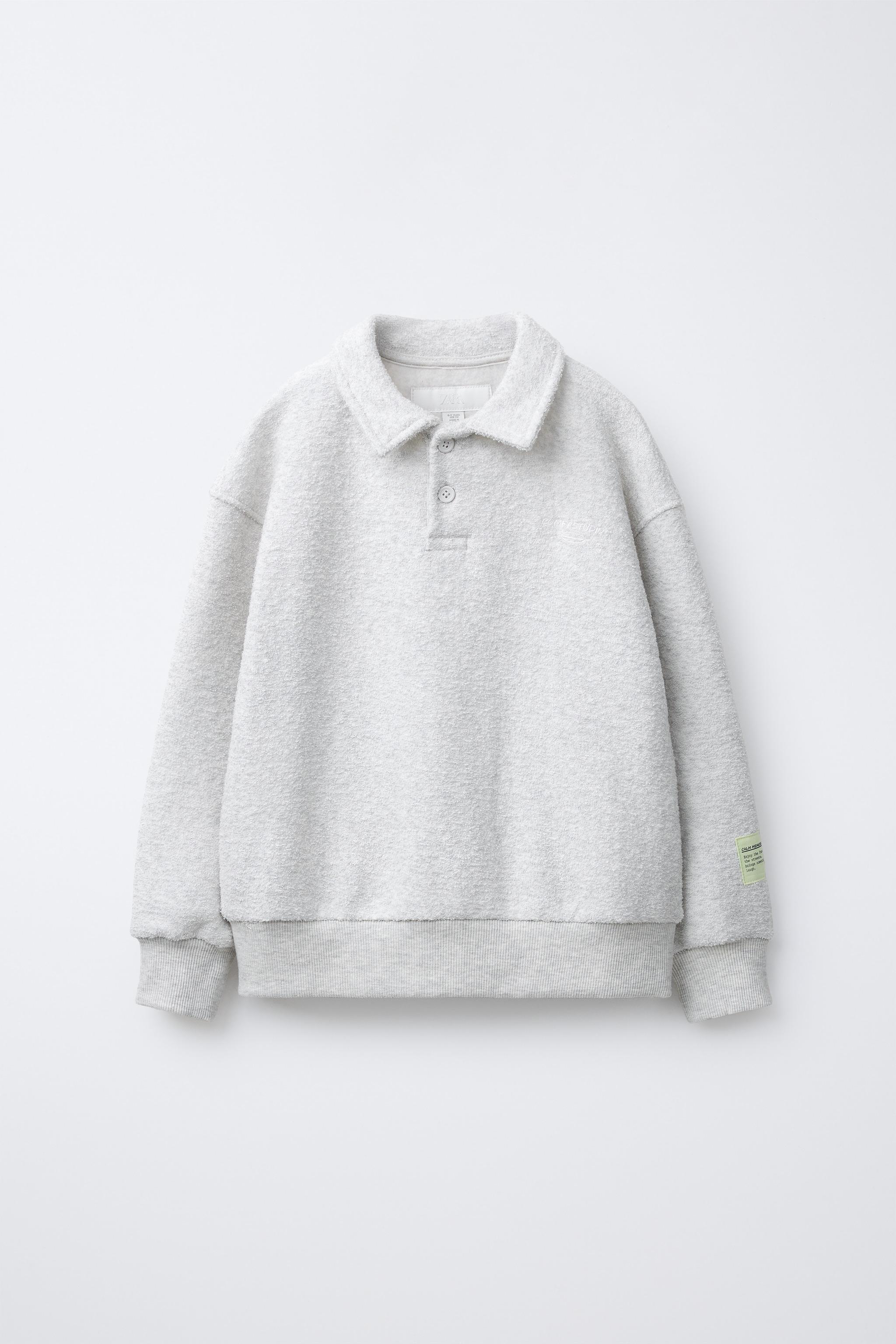 ENSEMBLE POLO ET PANTALON LARGE TEXTURÉ